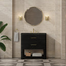 James Martin Lucian 36" Single Bathroom Vanity, Carbon Oak