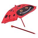 Kids Patio Folding Table and Chairs Set Beetle with Umbrella by LJGDeals