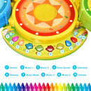 Kids Electric Jazz Drum Set with Stool Microphone and LED Light by LJGDeals