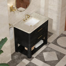 James Martin Lucian 36" Single Bathroom Vanity, Carbon Oak