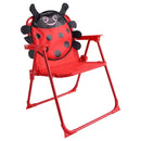 Kids Patio Folding Table and Chairs Set Beetle with Umbrella by LJGDeals
