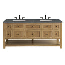 James Martin Breckenridge 72" Double Bathroom Vanity, Light Natural Oak