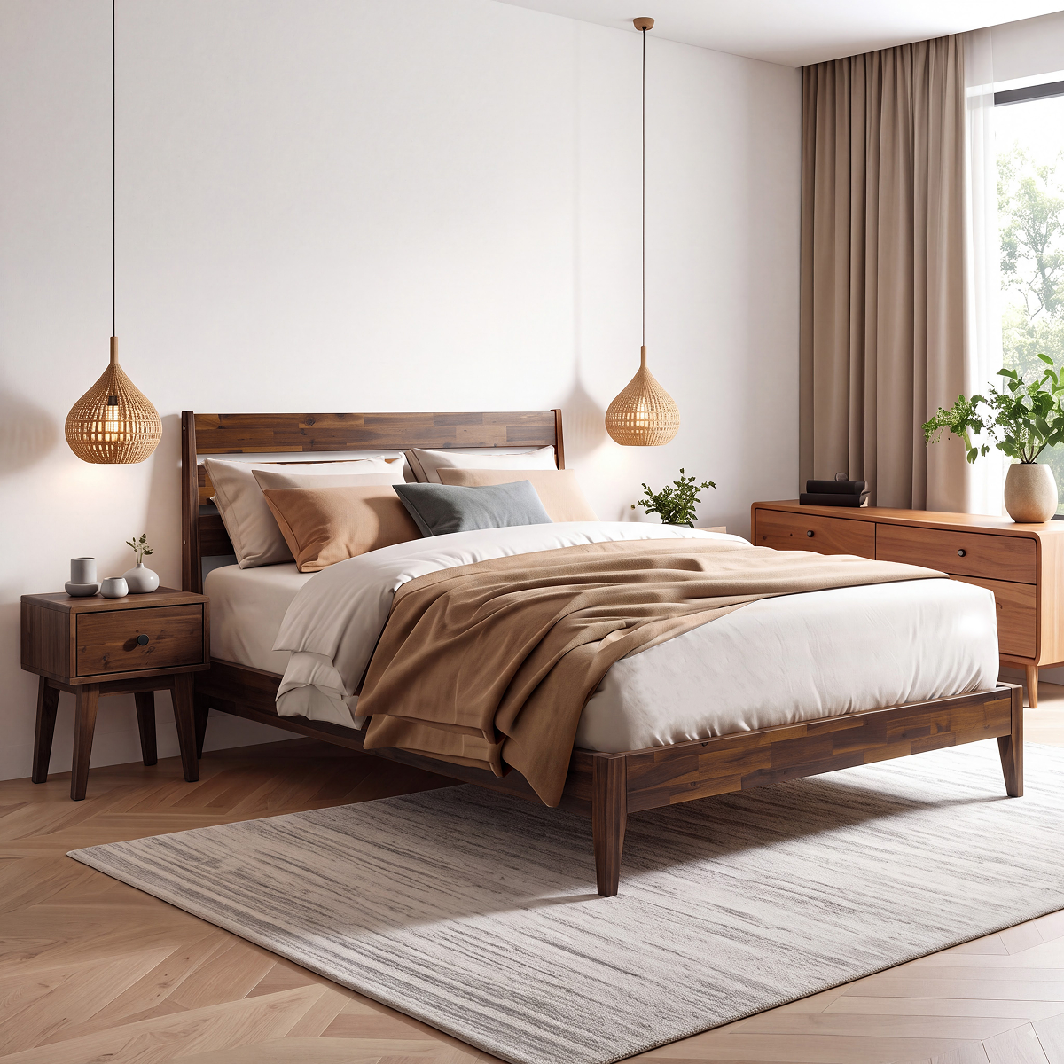 Sofia Solid Wood Nightstand, photo 10 of 31