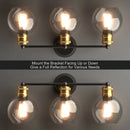 Modern 3-light Bubbled Glass Vanity Light by LJGDeals