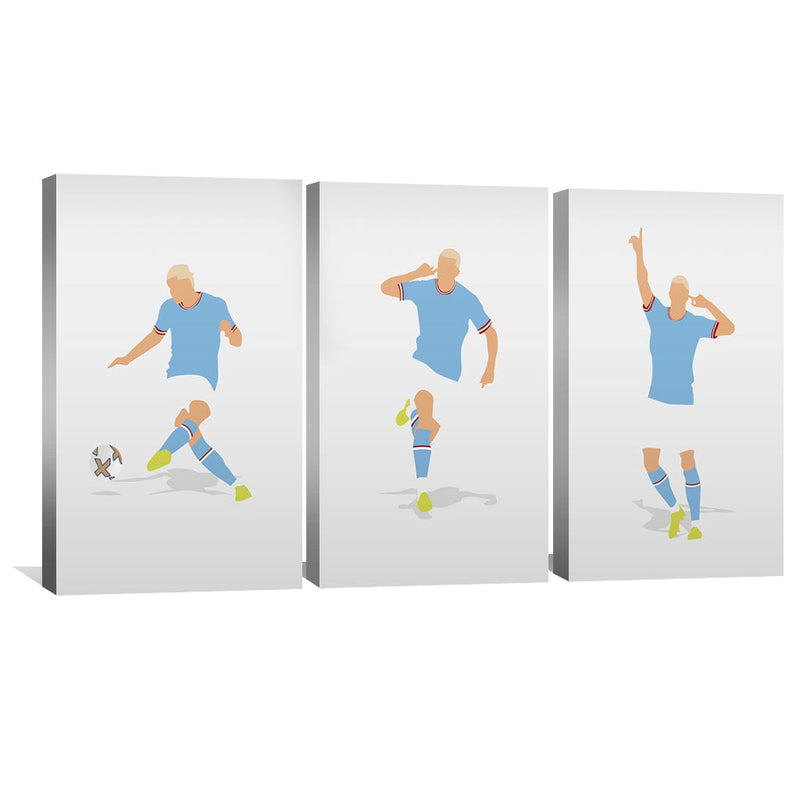 Haaland In Three Canvas