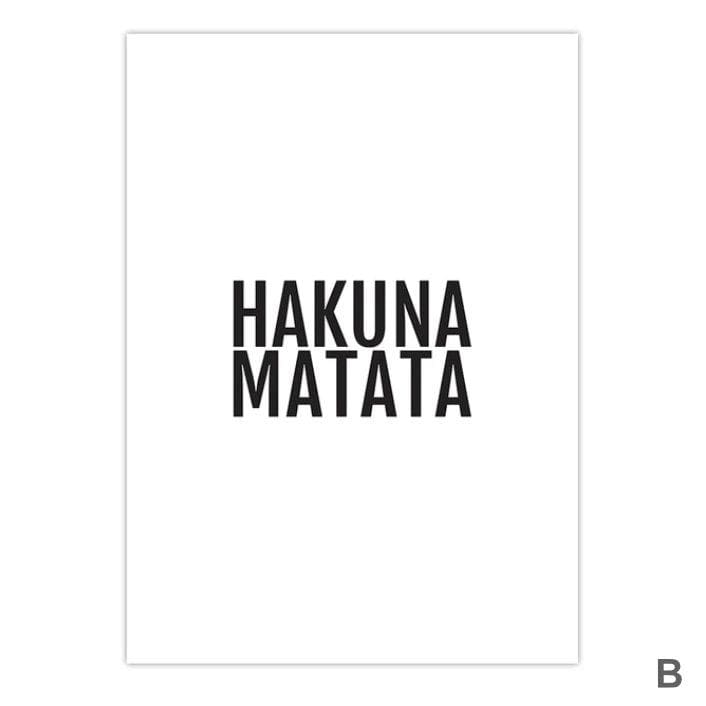 Hakuna Matata Canvas