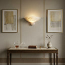 Half-Moon Rare Alabaster Art Wall Lamp