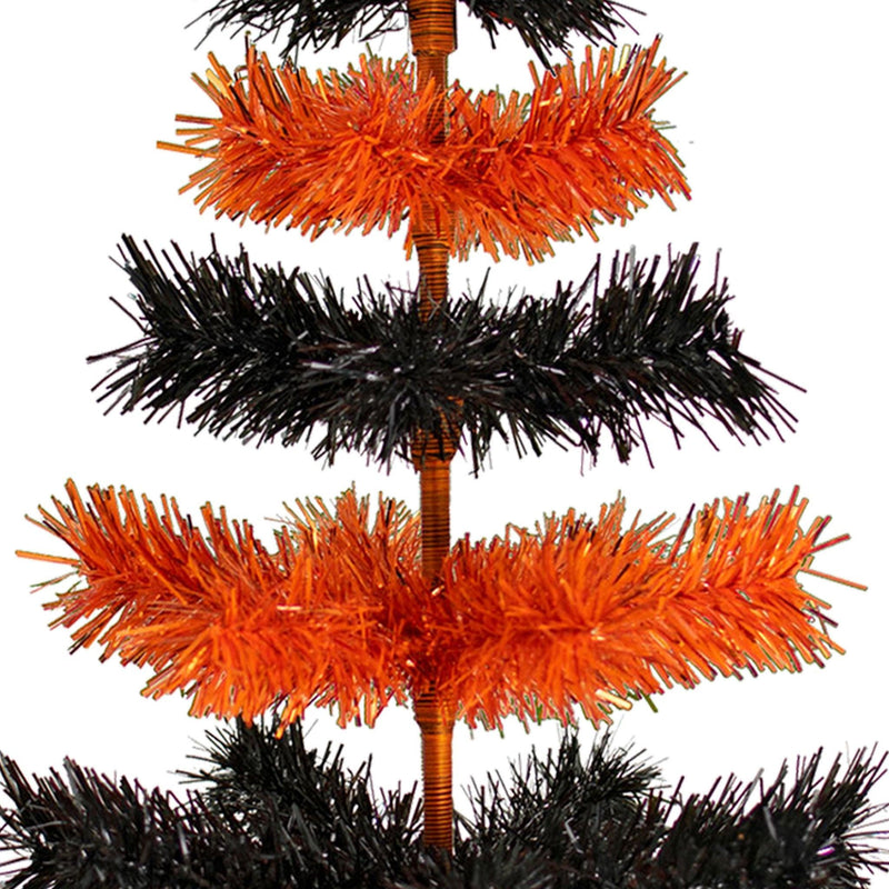 Halloween Layered Tinsel Christmas Tree