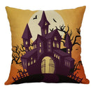 Halloween pumpkin ghost bat linen pillow cover living room decor by Decorbites