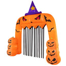 Halloween Inflatable Pumpkin Archway with Stakes and Water Bags by LJGDeals