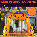 Halloween Inflatable Pumpkin Archway with Stakes and Water Bags by LJGDeals