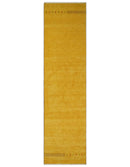 Wool Hallway Runner Gold Southwestern Tribal Hand Woven Design