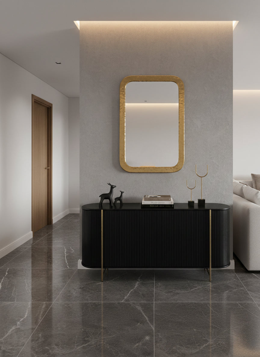 Handmade Rectangle Mirrors - Gold Brass Frame Mirror, photo 4 of 15