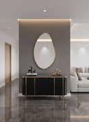 Asymmetrical Brass Mirror - Irregular Brass Frame Mirror