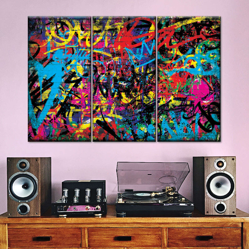 Abstract Graffiti Wall Art