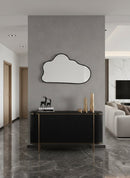 Black Frame Brass Mirror -  Cloud Wall Mirrors