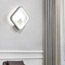 GobekUsa Halo LED Wall Sconce Lighting - Minimalistic Acrylic Light in White for Living Room