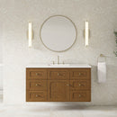 James Martin Laurent 48" Dual Mount Single Bathroom Vanity, Honey Oak