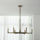 Hammered Cylindrical Lamp Arm Chandelier