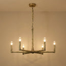 Hammered Cylindrical Lamp Arm Chandelier