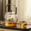 GobekUsa 1000ml Glass Teapot for Home & Restaurant Brewing