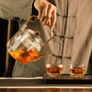 GobekUsa 1000ml Glass Teapot for Home & Restaurant Brewing