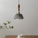 GobekUsa Gray Glass LED Pendant Lamps, Nordic Modern Design for Bedroom, Living Room Lighting Fixtures