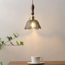 GobekUsa Gray Glass LED Pendant Lamps, Nordic Modern Design for Bedroom, Living Room Lighting Fixtures