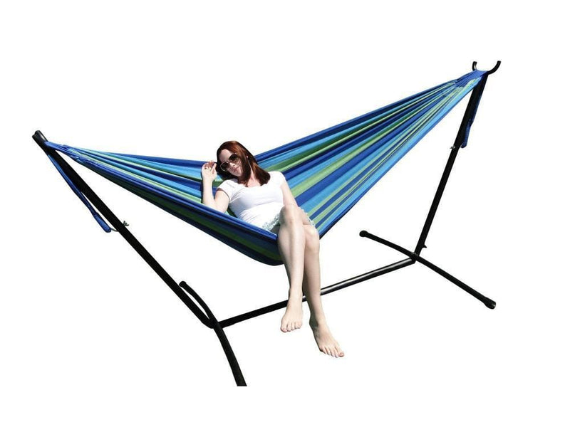 Brazilian Double Hammock with Universal Stand