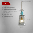 GobekUsa Candy Glass Chandelier Pendant Light for Dining and Living Room