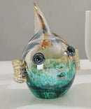 GobekUsa Hand Blown Glass Fish Figurine Crystal Sculpture Home Decor Gift Fengshui Ornament
