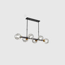 GobekUsa Hand-Blown Glass Island Pendant Lamp for Restaurant - Modern Dimple Design