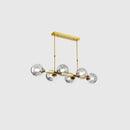 GobekUsa Hand-Blown Glass Island Pendant Lamp for Restaurant - Modern Dimple Design