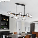 GobekUsa Hand-Blown Glass Island Pendant Lamp for Restaurant - Modern Dimple Design