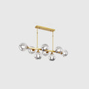 GobekUsa Hand-Blown Glass Island Pendant Lamp for Restaurant - Modern Dimple Design