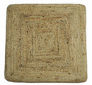 Modern Style Gold Hand Braided boho Jute Pouf