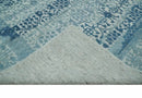 Hand carved Design Blue, Gray and silver Traditional Hand knotted 8x10 wool Area Rug by The Rug Decor