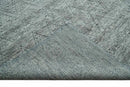 Hand carved Geometrical Design Ivory, Gray and Charcoal Hand knotted wool Area Rug by The Rug Decor