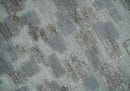 Hand carved Silver, Gray and Brown Traditional Geometrical Pattern Hand Knotted 8x10 and 9x12 Wool and Silk Area Rug by The Rug Decor