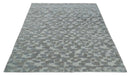 Hand carved Silver, Gray and Brown Traditional Geometrical Pattern Hand Knotted 8x10 and 9x12 Wool and Silk Area Rug by The Rug Decor