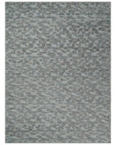 Hand carved Silver, Gray and Brown Traditional Geometrical Pattern Hand Knotted 8x10 and 9x12 Wool and Silk Area Rug by The Rug Decor
