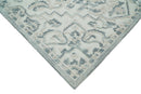 Hand Hooked 5x8 Blue, Silver and White Wool Textured Loop Area Rug | GAR7