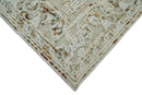 Hand Hooked 5x8 Brown and White Wool Textured Loop Area Rug | GAR3