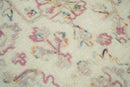 Hand Hooked 5x8 Pink and Beige Wool Textured Loop Area Rug | GAR12