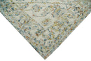 Hand Hooked 5x8 Silver and Blue Wool Textured Loop Area Rug | GAR5