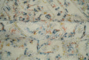 Hand Hooked Blue and Silver Wool Area Rug 5x8 - Textured Loop