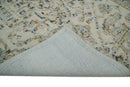 Hand Hooked 5x8 Silver and Blue Wool Textured Loop Area Rug | GAR5