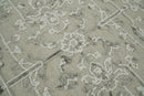 Hand Hooked 5x8 White and Gray Wool Textured Loop Area Rug | GAR9