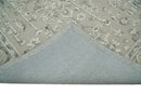 Hand Hooked 5x8 White and Gray Wool Textured Loop Area Rug | GAR9