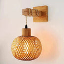 GobekUsa Hand-Knit Bamboo Pendant Ceiling Light